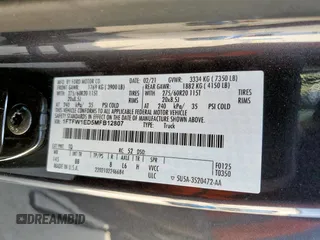 2021 Ford F-150 XL z VIN 1FTFW1ED5MFB12807, wystawiony jako Copart lot #59363925 z przebiegiem 45 957 mil mil oraz Szkoda całkowita • Salvage title. Historia ofert i sprzedaży dostępna na DreamBid. Obrazek 12.