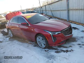 2024 Cadillac CT4 Premium Luxury with VIN 1G6DF5RK9R0111907, listed as a IAAI auction lot 41374080 with 6,384 mi miles. Bid and sale history available at carsss.com. Image 1.