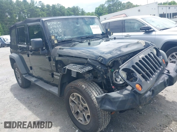 2012 Jeep Wrangler Unlimited Sport with VIN 1C4BJWDG0CL233718, listed as a IAAI auction lot 42551935 with 227,693 mi miles and . Bid and sale history available at DreamBid. Image 1.
