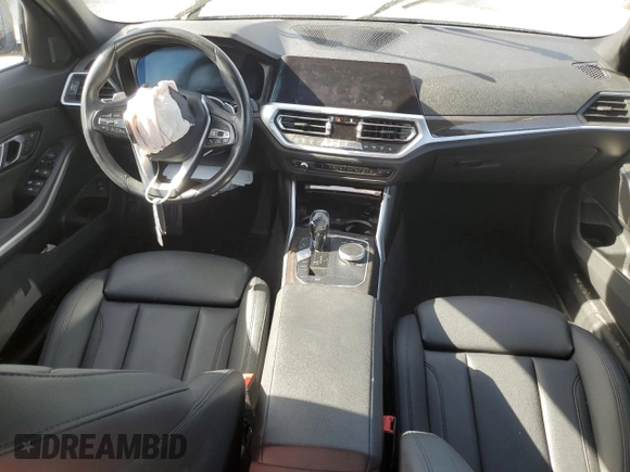 2019 BMW 3 Series 330i with VIN WBA5R1C51KFH15569, listed as a Copart auction lot 49515335 with 0 mi miles and Salvage Title. Bid and sale history available at carsss.com. Image 8.