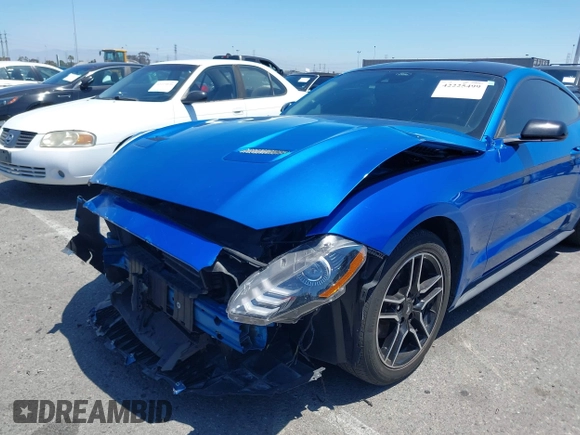 2021 Ford Mustang EcoBoost with VIN 1FA6P8TH0M5119073, listed as a IAAI auction lot 42225499 with 52,165 mi miles and . Bid and sale history available at DreamBid. Image 17.