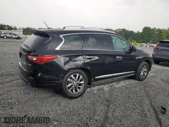 2014 Infiniti QX60 with VIN 5N1AL0MM0EC514960, listed as a Copart auction lot 58670315 with 161,068 mi miles and Salvage title. Bid and sale history available at DreamBid. Image 3.