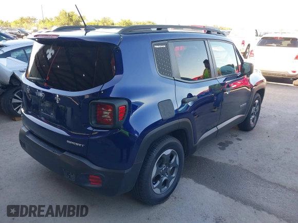 2017 Jeep Renegade Sport with VIN ZACCJAAB2HPE89099, listed as a IAAI auction lot 42329615 with 102,763 mi miles and . Bid and sale history available at DreamBid. Image 4.