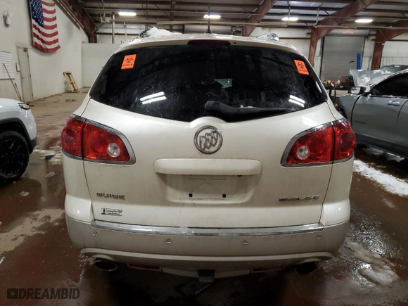 2012 Buick Enclave Leather with VIN 5GAKRCED3CJ170123, listed as a Copart auction lot 45357915 with 0 mi miles and Salvage Title. Bid and sale history available at carsss.com. Image 6.