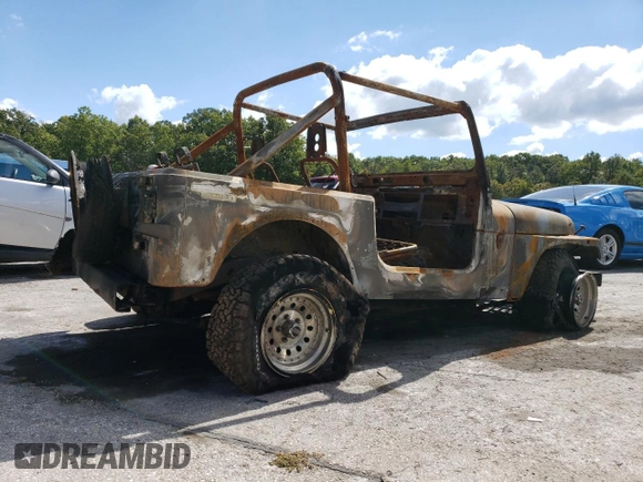 1990 Jeep Wrangler "S" with VIN 2J4FY19EXLJ550543, listed as a Copart auction lot 73007974 with 0 mi miles and Non Repairable. Bid and sale history available at carsss.com. Image 3.