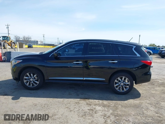 2013 Infiniti JX35 with VIN 5N1AL0MN5DC324112, listed as a IAAI auction lot 41794165 with 129,324 mi miles. Bid and sale history available at carsss.com. Image 14.