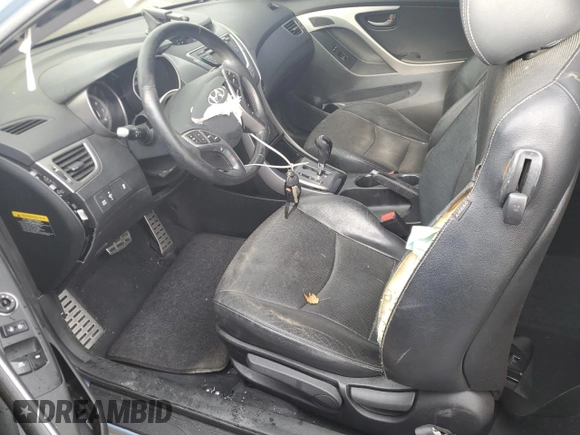 2013 Hyundai Elantra Coupe GS with VIN KMHDH6AE1DU006214, listed as a Copart auction lot 80782774 with 0 mi miles and Salvage Title. Bid and sale history available at carsss.com. Image 7.