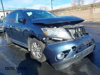 2014 Nissan Pathfinder SL with VIN 5N1AR2MN6EC722361, listed as a IAAI auction lot 41706091 with 44,349 mi miles and . Bid and sale history available at DreamBid. Image 1.
