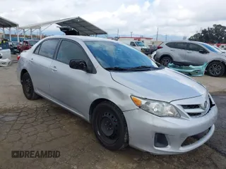 2012 Toyota Corolla L with VIN 2T1BU4EE9CC803165, listed as a IAAI auction lot 41924436 with 257,724 mi miles. Bid and sale history available at carsss.com. Image 1.