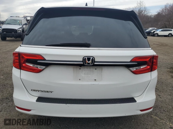 2021 Honda Odyssey EX-L with VIN 5FNRL6H74MB010055, listed as a Copart auction lot 52749245 with 187,646 mi miles and Clean Title. Bid and sale history available at DreamBid. Image 6.