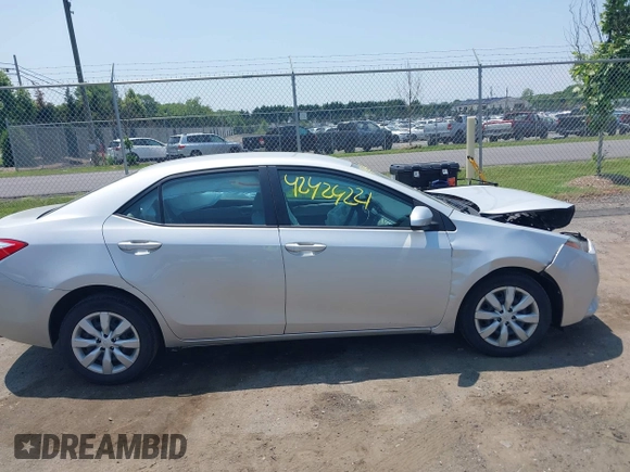 2016 Toyota Corolla L with VIN 5YFBURHE9GP414816, listed as a IAAI auction lot 42424221 with 87,270 mi miles and . Bid and sale history available at DreamBid. Image 13.