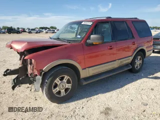 2003 Ford Expedition Eddie Bauer с VIN 1FMPU17L93LC60694, выставлен на аукционе Copart как лот 56562615 с пробегом 217 217 миль миль и Списание • Salvage title. История ставок и продаж доступна на DreamBid. Изображение 1.