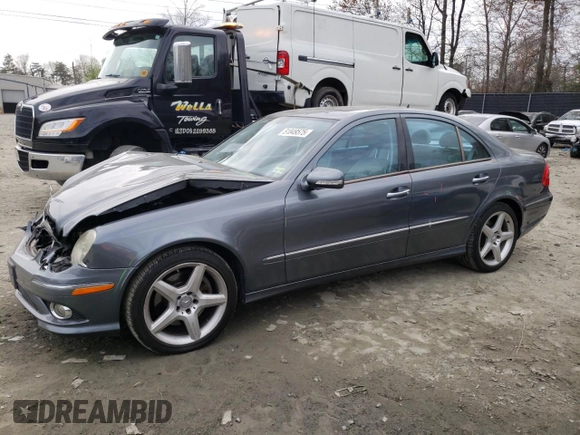 2008 Mercedes-Benz E-Class Luxury 3.5L with VIN WDBUF87XX8B274371, listed as a Copart auction lot 51849575 with 100,977 mi miles and Salvage Title. Bid and sale history available at carsss.com. Image 1.