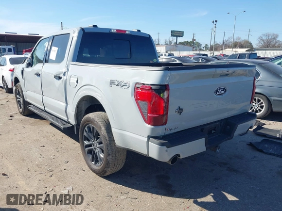 2024 Ford F-150 XLT with VIN 1FTFW3L57RFB09230, listed as a IAAI auction lot 41670274 with 13,614 mi miles. Bid and sale history available at carsss.com. Image 3.