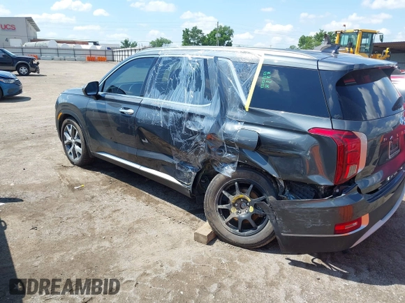 2021 Hyundai Palisade SEL z VIN KM8R4DHE2MU184984, wystawiony jako IAAI lot #42221108 z przebiegiem 107 960 mil mil oraz . Historia ofert i sprzedaży dostępna na DreamBid. Obrazek 3.