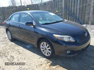 2009 Toyota Corolla with VIN JTDBL40EX9J048373, listed as a IAAI auction lot 41890789 with 191,490 mi miles. Bid and sale history available at carsss.com. Image 1.