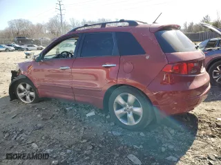 2007 Acura RDX Tech Pkg with VIN 5J8TB18517A016050, listed as a Copart auction lot 47258955 with 0 mi miles and Salvage Title. Bid and sale history available at carsss.com. Image 2.