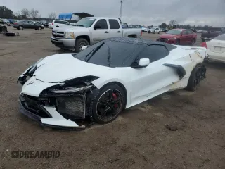 2022 Chevrolet Corvette 3LT with VIN 1G1YC3D49N5106782, listed as a Copart auction lot 43356995 with 0 mi miles and Salvage Title. Bid and sale history available at carsss.com. Image 1.