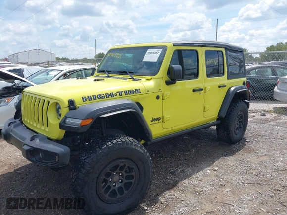 2023 Jeep Wrangler Sport with VIN 1C4HJXDG5PW693865, listed as a IAAI auction lot 40068881 with 12,149 mi miles and . Bid and sale history available at DreamBid. Image 20.