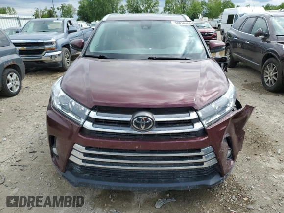 2017 Toyota Highlander Limited with VIN 5TDDZRFH0HS405454, listed as a Copart auction lot 58014445 with 107,647 mi miles and Clean title. Bid and sale history available at DreamBid. Image 5.