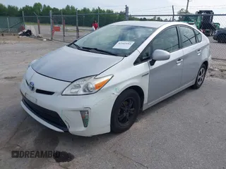 2013 Toyota Prius One with VIN JTDKN3DU5D0352800, listed as a IAAI auction lot 42102084 with 341,876 mi miles. Bid and sale history available at carsss.com. Image 2.
