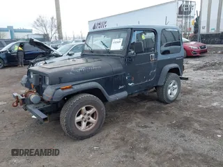1993 Jeep Wrangler "S" with VIN 1J4FY19PXPP225417, listed as a IAAI auction lot 41820689 with 43,576 mi miles. Bid and sale history available at carsss.com. Image 2.