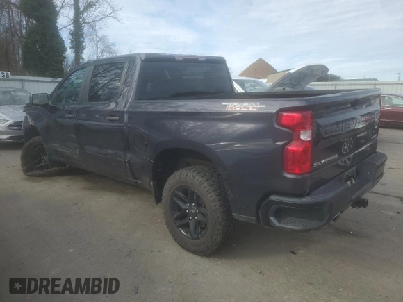 2022 Chevrolet Silverado 1500 Custom Trail Boss with VIN 3GCPDCED4NG533598, listed as a Copart auction lot 87164224 with 14,725 mi miles and Salvage Title. Bid and sale history available at DreamBid. Image 2.