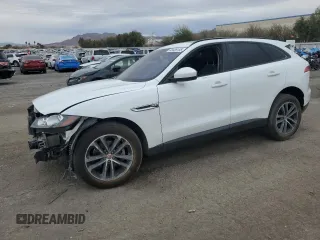 2018 Jaguar F-Pace 25t Premium with VIN SADCJ2FX9JA272704, listed as a Copart auction lot 48439155 with 106,738 mi miles and Salvage Title. Bid and sale history available at DreamBid. Image 1.