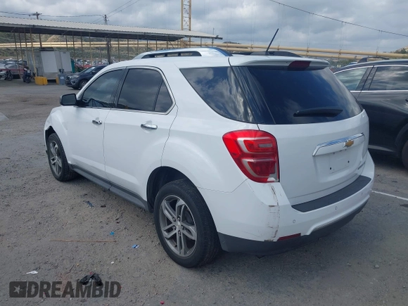 2016 Chevrolet Equinox LTZ with VIN 1GNALDEK6GZ102462, listed as a IAAI auction lot 42106237 with 170,591 mi miles. Bid and sale history available at carsss.com. Image 3.