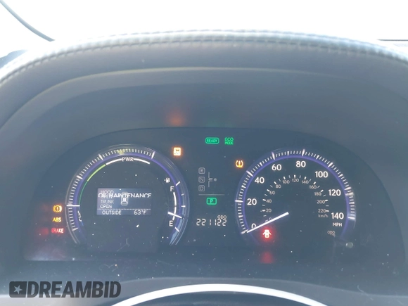 2010 Lexus HS 250h with VIN JTHBB1BA1A2020373, listed as a IAAI auction lot 41644953 with 221,122 mi miles and . Bid and sale history available at DreamBid. Image 7.