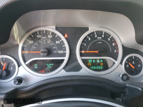 2010 Jeep Wrangler Sport with VIN 1J4AA2D16AL144842, listed as a Copart auction lot 50173535 with 106,000 mi miles and Salvage Title. Bid and sale history available at carsss.com. Image 9.
