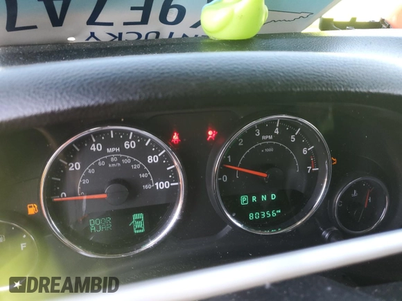 2017 Jeep Wrangler Unlimited Sport with VIN 1C4BJWDG0HL616663, listed as a Copart auction lot 53261995 with 80,356 mi miles and Salvage title. Bid and sale history available at DreamBid. Image 9.