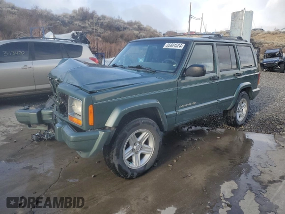 2000 Jeep Cherokee Limited with VIN 1J4FF68S0YL115669, listed as a Copart auction lot 85604524 with 0 mi miles and Salvage Title. Bid and sale history available at carsss.com. Image 1.
