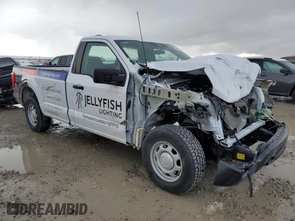 2023 Ford F-150 XL with VIN 1FTMF1CBXPKD85858, listed as a Copart auction lot 49248355 with 26,742 mi miles and Salvage Title. Bid and sale history available at carsss.com. Image 4.