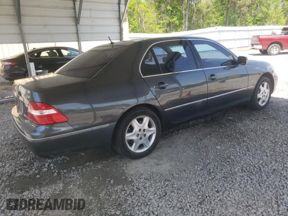 2004 Lexus LS 430 with VIN JTHBN36F340161034, listed as a Copart auction lot 51734645 with 238,695 mi miles and Salvage Title. Bid and sale history available at DreamBid. Image 3.
