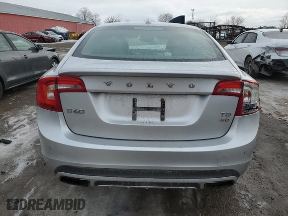 2016 Volvo S60 T5 Premier with VIN YV1612TK9G2414001, listed as a Copart auction lot 47202865 with 0 mi miles and Salvage Title. Bid and sale history available at carsss.com. Image 6.