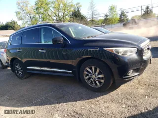 2013 Infiniti JX35 with VIN 5N1AL0MM1DC317827, listed as a Copart auction lot 54539185 with 256,226 mi miles and Clean Title. Bid and sale history available at carsss.com. Image 4.