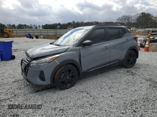 2023 Nissan Kicks SR with VIN 3N1CP5DV2PL492378, listed as a Copart auction lot 47687245 with 52,645 mi miles and Salvage Title. Bid and sale history available at DreamBid. Image 1.