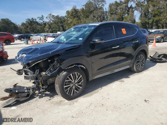 2021 Hyundai Tucson Limited with VIN KM8J33AL7MU314163, listed as a Copart auction lot 43007875 with 71,587 mi miles and Salvage Title. Bid and sale history available at carsss.com. Image 1.