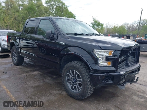 2017 Ford F-150 XL with VIN 1FTEW1EF9HKC54488, listed as a IAAI auction lot 42010877 with 186,860 mi miles. Bid and sale history available at carsss.com. Image 1.