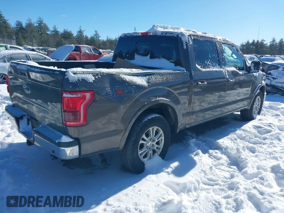 2015 Ford F-150 XLT with VIN 1FTEW1EP7FFD00088, listed as a IAAI auction lot 41364170 with 100,524 mi miles. Bid and sale history available at carsss.com. Image 4.