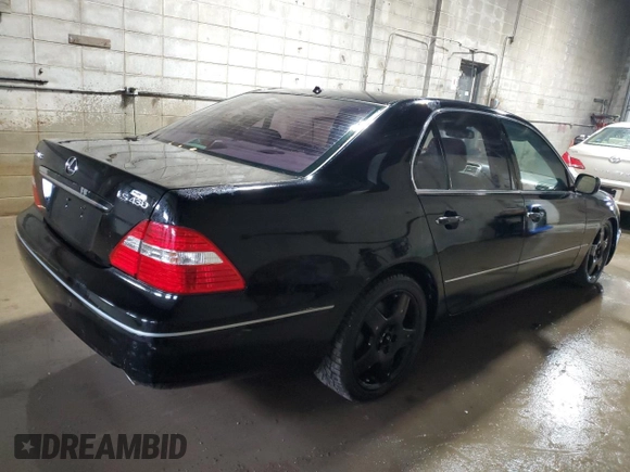 2004 Lexus LS 430 z VIN JTHBN36F940138647, wystawiony jako Copart lot #58376455 z przebiegiem 195 705 mil mil oraz Czysty tytuł • Clean title. Historia ofert i sprzedaży dostępna na DreamBid. Obrazek 3.