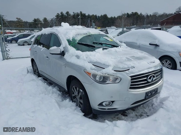 2014 Infiniti QX60 with VIN 5N1AL0MM7EC517094, listed as a IAAI auction lot 41541281 with 141,790 mi miles. Bid and sale history available at carsss.com. Image 1.