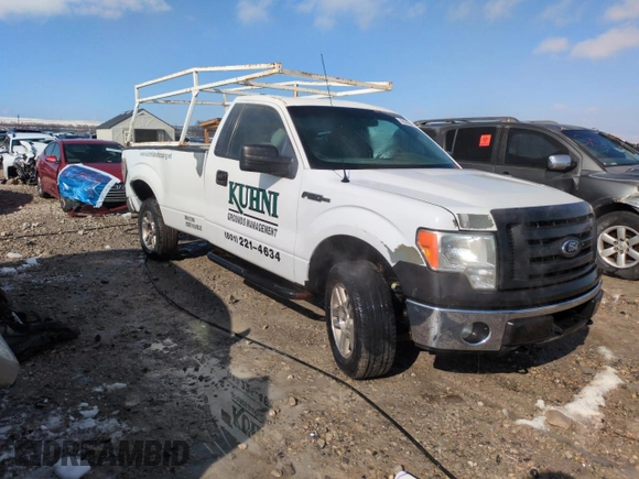 2012 Ford F-150 XL with VIN 1FTNF1EF2CKD44980, listed as a Copart auction lot 45500845 with 252,474 mi miles and Salvage title. Bid and sale history available at DreamBid. Image 4.