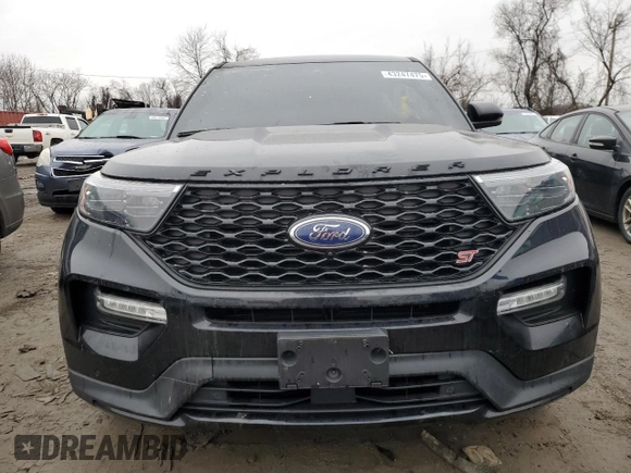 2022 Ford Explorer ST with VIN 1FM5K8GCXNGC46014, listed as a Copart auction lot 43247475 with 35,289 mi miles and Salvage Title. Bid and sale history available at carsss.com. Image 5.