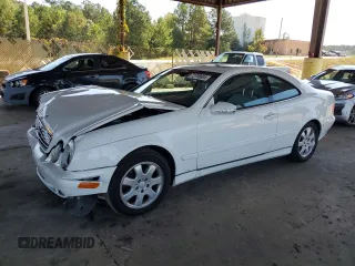 2001 Mercedes-Benz CLK 320/430 with VIN WDBLJ65G21F185247, listed as a Copart auction lot 72795604 with 28,461 mi miles and Salvage Title. Bid and sale history available at DreamBid. Image 1.