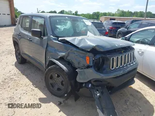2018 Jeep Renegade Sport z VIN ZACCJBAB1JPJ57230, wystawiony jako IAAI lot #42083023 z przebiegiem 87 355 mil mil oraz . Historia ofert i sprzedaży dostępna na DreamBid. Obrazek 1.