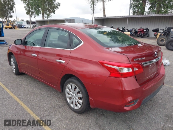 2016 Nissan Sentra S with VIN 3N1AB7AP2GL655909, listed as a IAAI auction lot 42028213 with 75,461 mi miles. Bid and sale history available at carsss.com. Image 3.