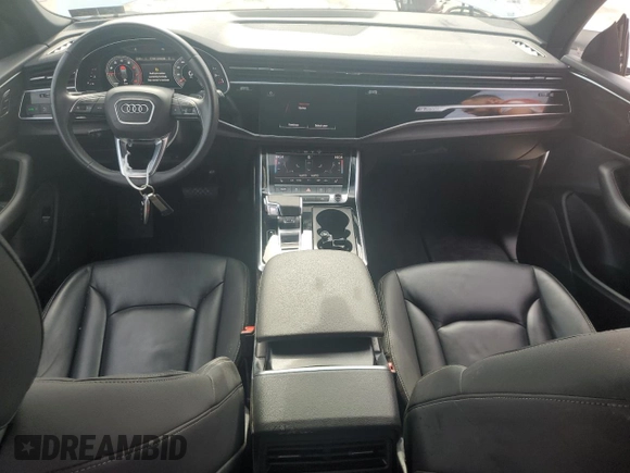 2021 Audi Q8 Premium with VIN WA1AVAF15MD014688, listed as a Copart auction lot 83991624 with 55,373 mi miles and Salvage Title. Bid and sale history available at carsss.com. Image 8.