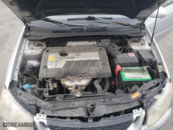 2005 Kia Spectra with VIN KNAFE161455076846, listed as a Copart auction lot 81701864 with 154,754 mi miles and Salvage Title. Bid and sale history available at carsss.com. Image 11.